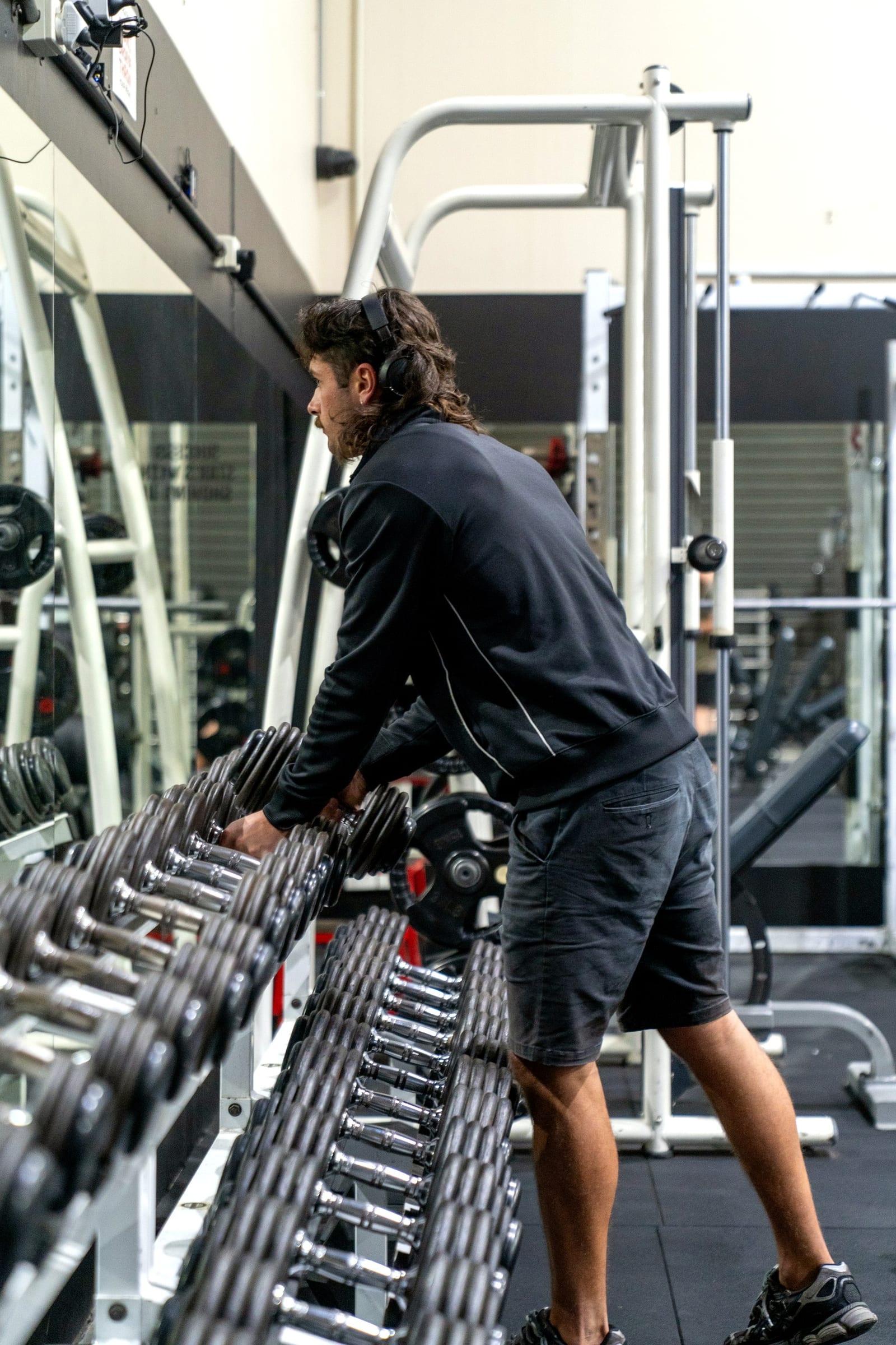 Dumbbell detail at GAINS